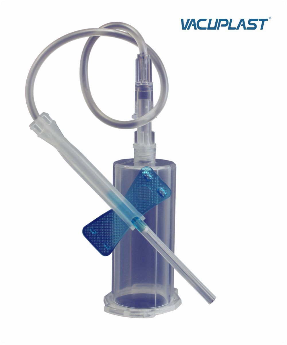 Escalpe de segurança para coleta de sangue a vácuo 23G tubo 7